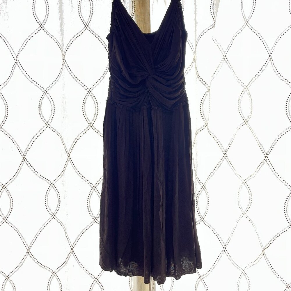 Intricately Ruched Dress w/Adjustable Straps